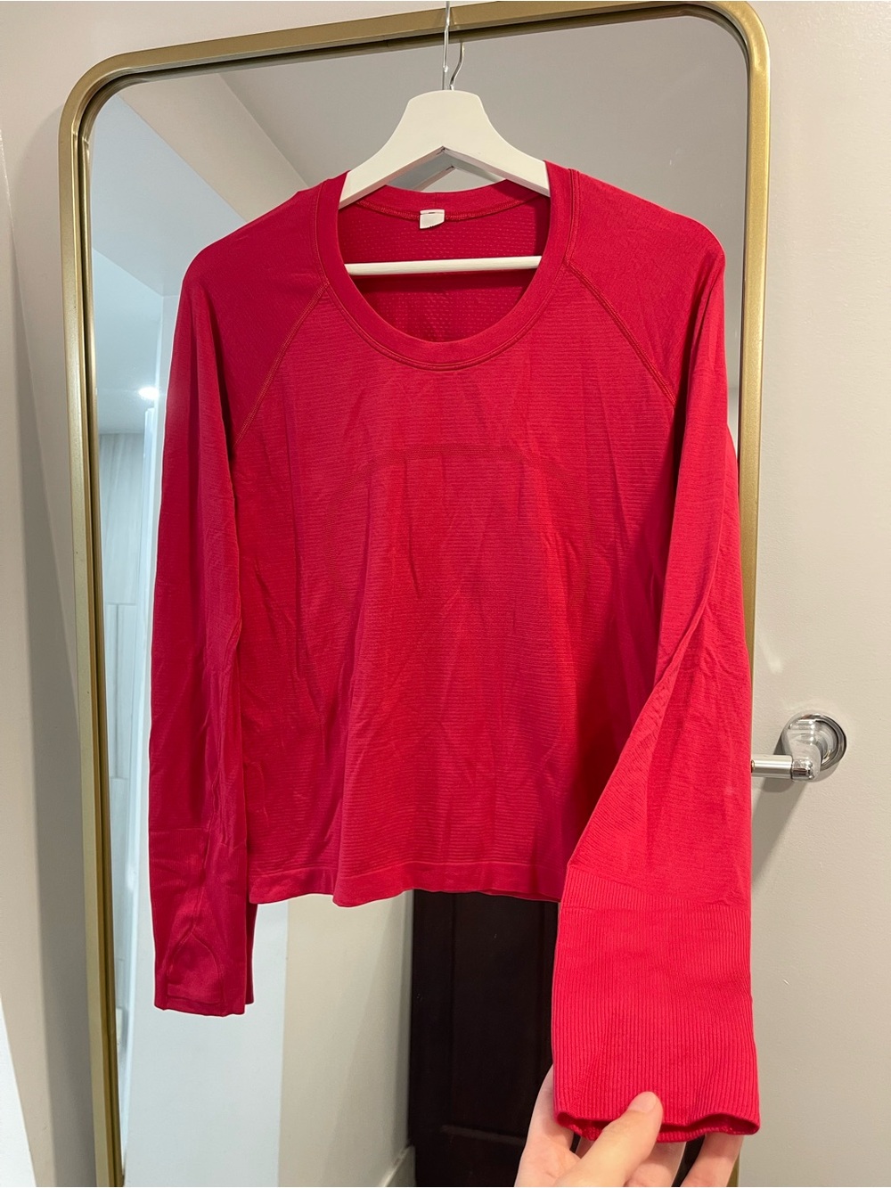 Lululemon Swiftly Tech Long Sleeve 2.0 women’s top pink size 12